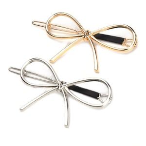 Vintage Hairpins Metal Bow Knot Hair Clips